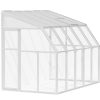 Solarium SunRoom Kit 6 ft. x 10 ft. White Structure & Hybrid Glazing