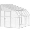 Solarium SunRoom Kit 8 ft. x 10 ft. White Structure & Hybrid Glazing