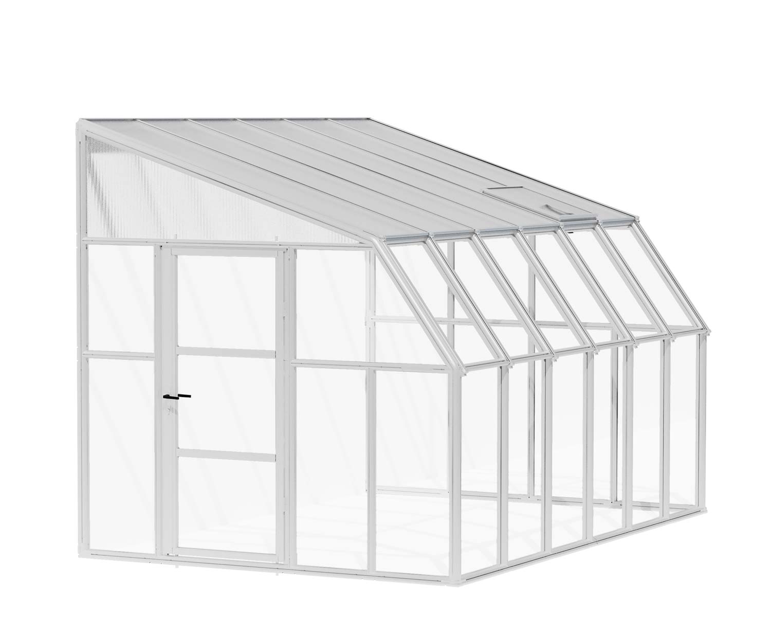 Solarium SunRoom Kit 8 ft. x 12 ft. White Structure & Hybrid Glazing