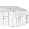 Solarium SunRoom Kit 8 ft. x 16 ft. White Structure & Hybrid Glazing