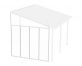 Patio Covers Accessories SideWall 3x4.25 White Clear