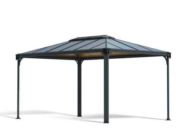 Aluminium Gazebo Martinique 10 ft. x 14 ft. Kit - Grey Structure