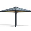 Aluminium Gazebo Palermo 11 ft. x 11 ft. Kit - Grey Structure
