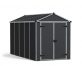 Dark Grey Plastic Shed Rubicon 6 ft. x 12 ft.