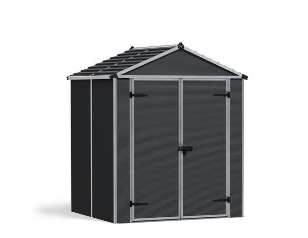 Dark Grey Plastic Shed Rubicon 6 ft. x 5 ft.