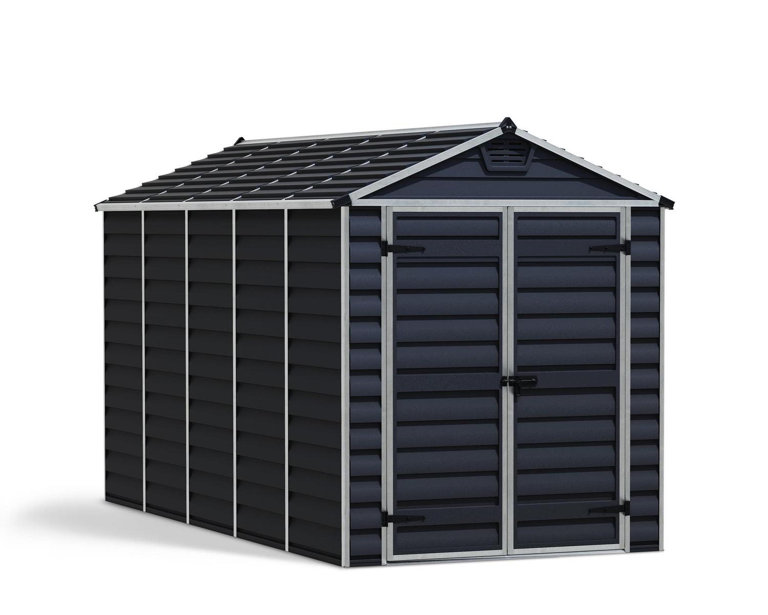 Storage Shed Kit Skylight 6 ft. x 12 ft. Tan Structure