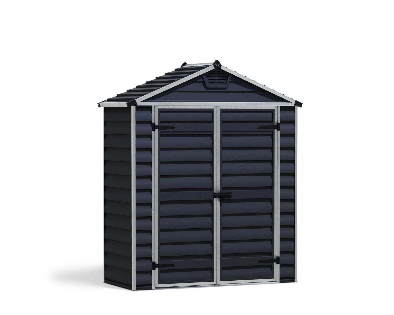 Storage Shed Kit Skylight 6 ft. x 3 ft. Midnight Grey Structure