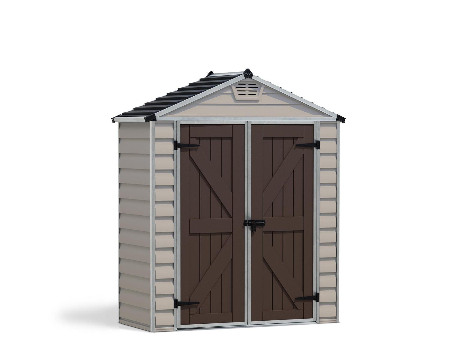 Storage Shed Kit Skylight 6 ft. x 3 ft. Tan Structure