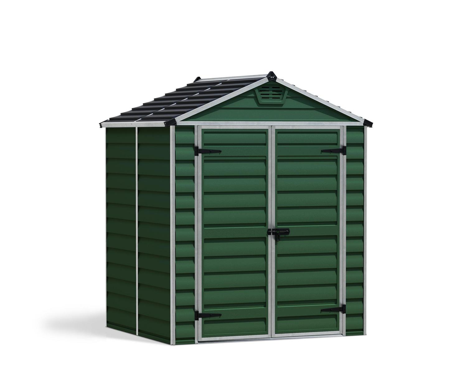 Storage Shed Kit Skylight 6 ft. x 5 ft. Dark Green Structure