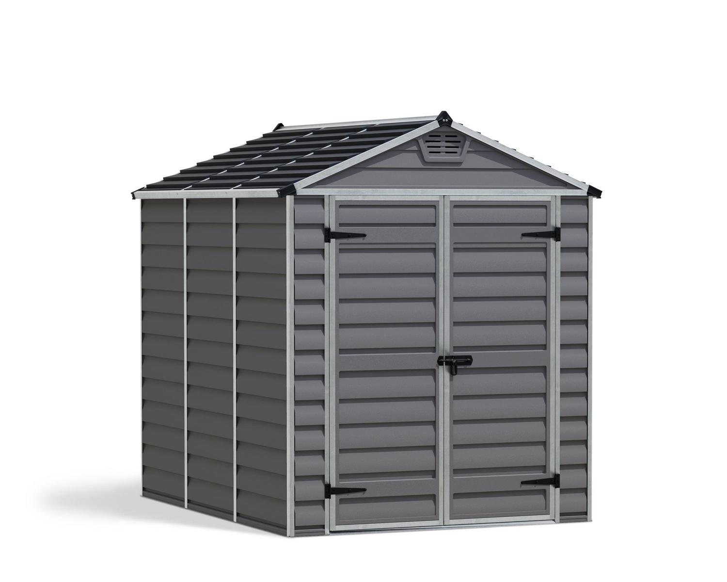 Storage Shed Kit Skylight 6 ft. x 8 ft. Grey Structure