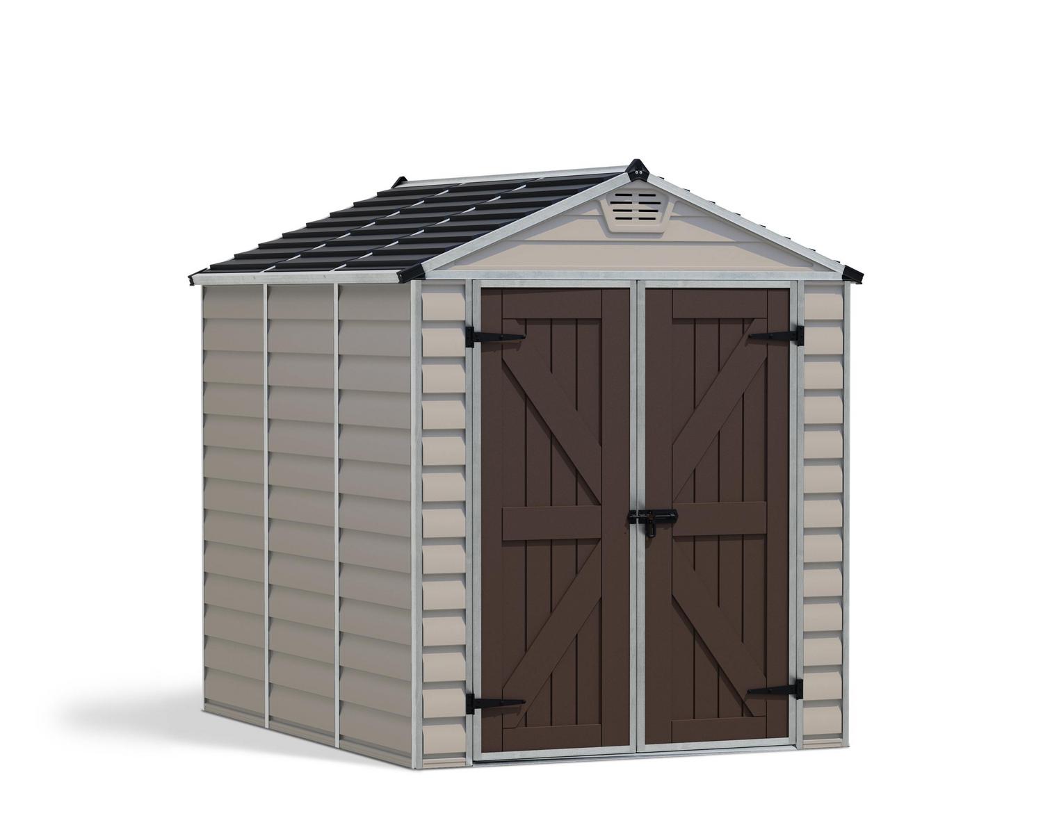 Storage Shed Kit Skylight 6 ft. x 8 ft. Tan Structure