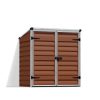 Voyager 2 ft. x 4 ft. Small Plastic Storage Shed with Amber Polycarbonate Panels & Aluminium Frame