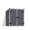 Voyager 2 ft. x 4 ft. Small Plastic Storage Shed with Grey Polycarbonate Panels & Aluminium Frame