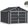 Garage Shed Kit Yukon 11 ft. x 13 ft. Grey Structure
