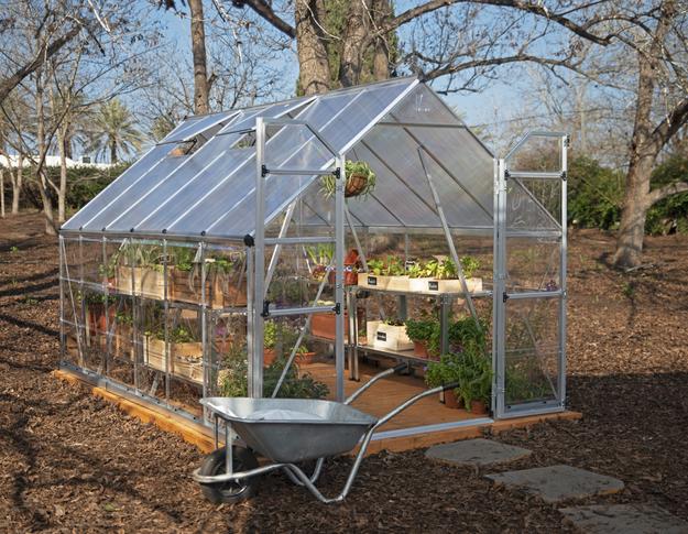 Greenhouse Balance 8' x 12' Kit - Silver Structure & Clear Glazing