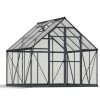 Greenhouses Balance 8x8 Grey Structure & Clear Glazing