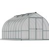 Greenhouse Bella 8' x 16' Kit - Silver Structure & Multiwall Glazing