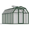 Greenhouse EcoGrow 6' x 12' Kit - Green Structure & Twinwall Glazing