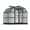 Greenhouse Grand Gardener 8' x 8' Kit - Green Structure & Clear Glazing