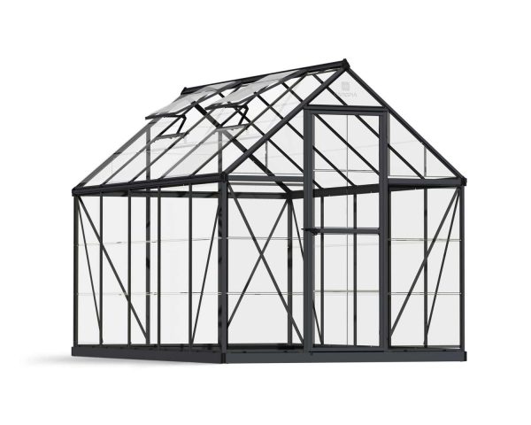 Greenhouse Harmony 6' x 10' Kit - Grey Structure & Clear Glazing