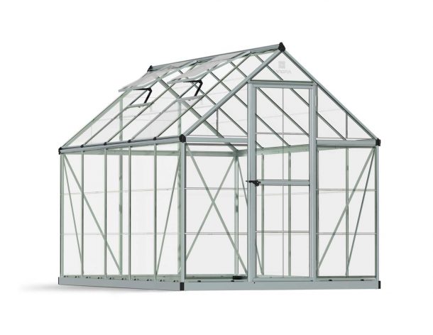 Greenhouse Harmony 6' x 10' Kit - Silver Structure & Clear Glazing