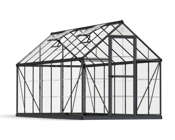 Greenhouse Harmony 6' x 14' Kit - Grey Structure & Clear Glazing