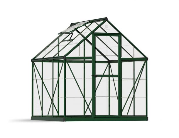 Greenhouse Harmony 6' x 6' Kit - Green Structure & Clear Glazing