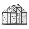 Greenhouse Harmony 6' x 8' Kit - Grey Structure & Clear Glazing