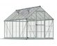 Greenhouse Hybrid 6' x 14' Kit -Silver Structure & Hybrid Glazing