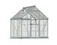 Greenhouse Hybrid 6' x 6' Kit - Silver Structure & Hybrid Glazing