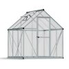 Greenhouse Mythos 6' x 6' Kit - Silver Structure & Multiwall Glazing