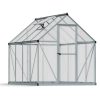 Greenhouse Mythos 6' x 8' Kit - Silver Structure & Multiwall Glazing