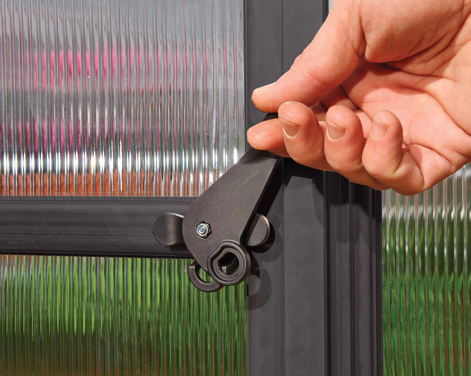 Palram Greenhouses Mythos Grey Door Handle 1