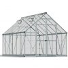 Greenhouse Octave 8' x 12' Kit - Silver Structure & Clear Glazing