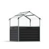 Greenhouses Plant Inn 4 ft. x 4 ft. Silver Structure & Clear Glazing