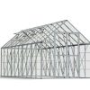 Greenhouse Snap and Grow 8' x 20' Kit - Silver Structure & Clear Glazing