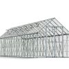 Greenhouse Snap and Grow 8' x 32' Kit - Silver Structure & Clear Glazing