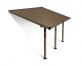 Patio Cover Kit Gala 3 ft. x 5.46 ft. Taupe Structure & Bronze Multi Wall Glazing