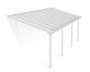 Patio Cover Kit Olympia 3 ft. x 7.30 ft. White Structure & Clear Multi Wall Glazing