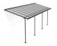 Patio Cover Kit Sierra 2.3 ft. x 6.9 ft. Grey Structure & Clear Twin Wall Glazing