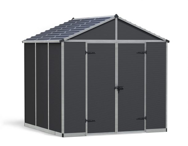 Storage Shed Kit Rubicon 8 ft. x 8 ft. Grey Structure